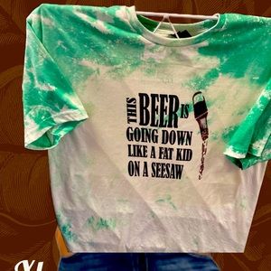 Xl New bleached sublimation tee